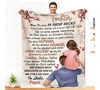 Manta Personalizada de Papá para Hija - Supersuave, Envío por Correo Aéreo, Positiva para Animar - Regalo de Cumpleaños 150 x 200 cm