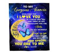 Manta Personalizada para mi Nieta de la Abuela Nana Papa Cree en ti Mismo Manta de Lana Personalizada para Cama de cumpleaños y Navidad para Nieta