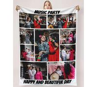 Manta Personalizadas con Foto Personalizado Mantas Foto y Texto Cumpleaños, Vacaciones, Personalizada Regalos para Papá, Mamá, Niños, Amigos Y Amantes (9 Foto)