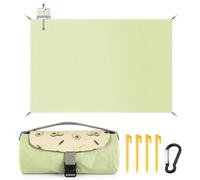 Manta Picnic Impermeable (150 x 210 cm),lavabile in lavatrice,leggera e dotata di maniglia per il trasporto.Adatta per la spiaggia,il campeggio e Diverse attività all'aperto