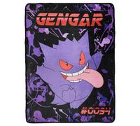 Manta Pokemon Gen 1 Gengar Trading Card Pokedex 46 x 60 pulgadas, acogedora manta de forro polar suave para sofα cama