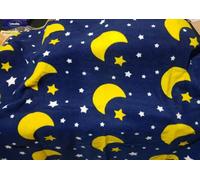 Manta polar para cochecito de bebé, diseño de luna y estrellas