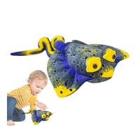 Manta Ray Plush - 13.78x11.42x3.54in Stuffed Animal Toy, Soft PP Cotton Filling, Cute Fish Design, Portable Lightweight Build | Adorable Animal Plush Toy for Kids Travel Cuddling Gift Playtime