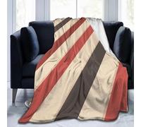 Manta Rayas 160x220 cm Manta Polar de Franela Retro para Sofa y Cama, Mantas Ligeras, Caliente y Transpirable, Todas Las Estaciones A-1493