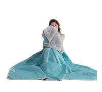 Manta refrescante de verano, colcha lavable para cama y sofá, color gris oscuro (verde B, 110 x 150 cm), edredón de verano ligero y transpirable para mayor comodidad y frescura