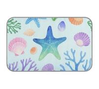 Manta refrescante de verano colorida con diseño de acuarela infantil bajo estrella de mar marina para perros, almohadillas de refrigeración de 38 x 23 pulgadas para pollo, mantas suaves para perros, M