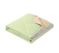 Manta refrescante - Manta de verano suave de 3 capas, manta refrigerada portátil | Manta refrescante ligera, edredón refrescante ligero para aquellos que tienen el sueño cálido, (verde, gris) (150 x