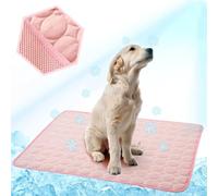 Manta Refrescante para Perros Gatos, Esterilla Refrescante para Perros y Gatos Alfombra de Enfriamiento, Alfombra de Refrigeración para Mascotas, Alfombrilla de Refrigeración para Mascotas(70x55 cm)