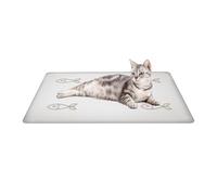 Manta refrescante para perros - Nylon 80x60x2cm | Alfombra de hielo portátil para mascotas con enfriamiento suave, sofá en el suelo, césped, asientos de coche | Dormitorio lavable para
