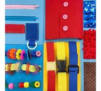 Manta Sensorial para Personas Mayores,Juguetes Relajantes Y Calmantes para Niños - Tablero para La Inquietud De Personas Mayores | para Enfoque del Estrés Y De La Tensión Estado De Án