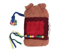 Manta sensorial y Manta para Perros, para Adultos y Personas Mayores; Manta de Actividades táctiles con Elementos de Felpa y Madera de Haya; Herramienta Manual antiestrés para