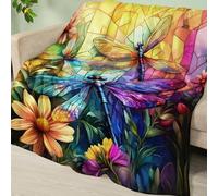 Manta Sofa Amarillo Púrpura Azul Plaid Cama Termica Franela Mantas para Cama Lavable Mantas para Cama Duradero Plaid Sofa Cuatro Temporadas Jarapas para Sofas Suave Blanket 220x240cm