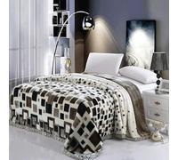 Manta Sofa Invierno Manta Ponderada Tamaño King Manta Reversible De 2 Capas Manta De Invierno De Piel Sintética Gruesa Y Pesada Manta De Cama De Visón Mantas para Cama ( Color : H , Size : 180X220CM3K