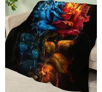 Manta Sofa Rosa Azul Negro Plaid Cama Termica Franela Mantas para Cama Lavable Mantas para Cama Duradero Plaid Sofa Cuatro Temporadas Jarapas para Sofas Suave Blanket 200x240cm