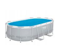 Manta solar para Ovalpool 503 x 274 cm Sheepmania Warmer 150 micras | Lona solar para Bestway, Intex | Aislamiento térmico, ahorro de energía