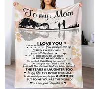 Manta Te Amo mamá para niñas, acogedora decoración del hogar, Manta Polar Personalizada para sofá, Cama, Regalo Acogedor para Abuela, 100 x 130 cm