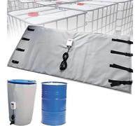Manta térmica de tambor para bolsa IBC de 55 galones, tanque de calefacción de cubierta completa con termostato, funciona de 30.0 °C a 150.0 °C, ideal para temperaturas extremadamente bajas