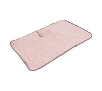 Manta Térmica, Manta Eléctrica Lavable a Máquina con Calentamiento Rápido Alimentado por USB(conejito rosa)