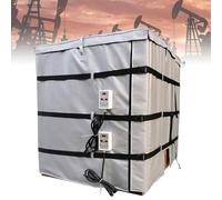 Manta Térmica Para Bidón Aceite Ibc, Calentador Para Bidón Aceite De 55/275 Galones, Temperatura Ajustable 0 A 150 °C, Material Aislante Impermeable Para Bidón De Aceite,275Gallon/1000L-Grey