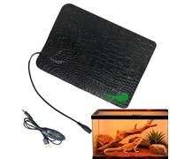Manta térmica reptiles Esterilla calefactora USB cuero PU impermeable 3 | Calentador De Terrario Bajo Tanque Para Rana Leopardo Serpiente Araña Jaula Recinto Interior 15x21cm