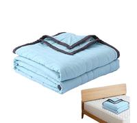 Manta transpirable - Manta de enfriamiento fina transpirable para sofocos | Edredón enfriador reversible, manta ligera para dormir, siesta, viajes, coche, sofá, cama