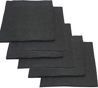 Manta y almohadilla de soldadura ignífugas (6 unidades): fieltro de carbono de alta temperatura for soldadura, bricolaje y uso industrial.(3 * 100 * 100mm)