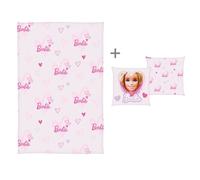 Manta y cojín de Barbie 100 x 150 cm