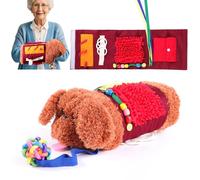 Manta y manguito antiestrés para perros adultos con demencia, Alzheimer, actividades para personas mayores y personas mayores, juego de regalo y juguete para Alzheimer o demencia, juguetes sensoriales