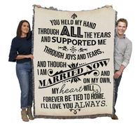 Manta ""You Held My Hand and Supported Me"" de Pure Country Weavers - Tapiz de regalo para madres y padres, tejido en algod n - Hecho en EE. UU. (1