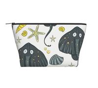 Mantarraya de Vida Marina, Bolsa de artículos de tocador Bolsa de Maquillaje Bolsa de cosméticos Bolsa de artículos de tocador de Viaje portátil