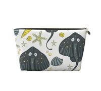 Mantarraya de Vida Marina, Bolsa de Maquillaje Bolsa de cosméticos Bolsa de artículos de tocador de Viaje portátil Bolsa de artículos de tocador