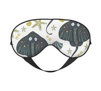Mantarraya de vida marina, Cubreojos completos Antifaz bloqueador de luz Antifaz para dormir Antifaz suave con los ojos vendados Noche