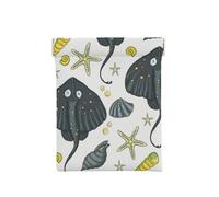 Mantarraya de Vida Marina, Squeeze Top Wallet Bolsa de Almacenamiento para Mujer Monedero pequeño Bolsa de Cambio