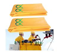 Mantas aislantes eléctricas de Alta tensión, esteras aislantes ignífugas de 0,4/10 kV, con Clips, Paquete de 1/2/3 Unidades, aptas para Uso Comercial, Electro Safe Equint.