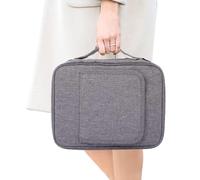 Mantas Bíblicas Para Hombre - Poliéster 28X22X6Cm | Estuche de transporte bíblico grande con bolsillos, organizador de viaje, estuche bíblico con asa, soporte para libros con cremallera resistente al