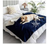 Mantas Impermeables para Mascotas, Manta Impermeable para Cama, Manta Impermeable para Sofá, Manta Reversible de Franela Suave, Protector de Colchón Absorbente y Lavable,Royal Blue,200x230cm