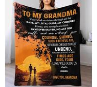 Mantas para mi Abuela, súper Suaves y cálidas, para Cama Individual, Regalo Personalizado, 180 x 200 cm