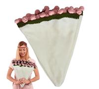 Mantas para Sofá,Manta de ganchillo con diseño de ramo de flores | Manta suave de punto para decoración romántica para sofá, dormitorio, salón, siesta