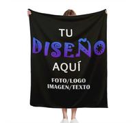 Mantas Personalizada para Hombres Y Mujeres - Manta Cama Personalizado Agrega Tu Texto, Logo O Foto - DiseñA Tu Manta para Blanket Familia, NiñOs, Mascotas Y Amigos 60x50