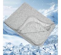 Mantas refrescantes para dormir con calor, manta de verano fina, ligera, transpirable, suave, para dormir en verano, absorbe el calor para mantener el cuerpo fresco para sudores nocturnos, adultos y