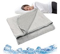 Mantas Refrescantes Para Sensibles Al Calor Con Enfriamiento Rápido | Transpirable Y De Secado Rápido, Cómodo Para Dormir En El Sofá, Ligero Y Apto Para Todas Las Estaciones (Gray)