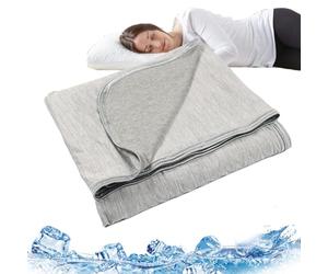 Mantas Refrescantes Para Sensibles Al Calor Con Enfriamiento Rápido | Transpirable Y De Secado Rápido, Cómodo Para Dormir En El Sofá, Ligero Y Apto Para Todas Las Estaciones (Gray)