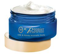 Manteca corporal arom tica Premier del Mar Muerto - Leche y miel, hidratante antiedad para el cuidado de la piel, manteca de karit , reafirmante,