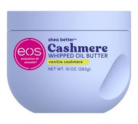 Manteca corporal batida de cachemira Eos, vainilla y cachemira, 72 horas de hidratación ligera para piel seca, fórmula rica e hidratación profund