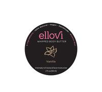 Manteca corporal batida lujosamente natural Ellovi - Vainilla - Tan pura como para comer - Elaborada con solo 6 ingredientes veganos - Hidratante
