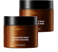 Manteca Corporal de Feromonas para Hombre, Hidratación y fragancia de larga duración, Hidratante con Colonia y Bálsamo Perfumado, para piel seca y sensible