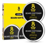 Manteca de barba de cedro The Beard Club - B lsamo suavizante, hidratante y acondicionador sin enjuague para hombres - Cera para barba - 2 oz
