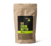 Manteca de cacao orgánica VanaVita: grasa vegetal versátil de granos de cacao, sabor delicado y aroma a chocolate negro, 250 g