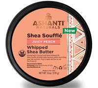 Manteca de karit batida perfumada Ashanti Naturals para la piel | Manteca corporal africana para mujer con aceite de coco y almendras (Souffl d