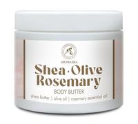 Manteca de Karité-Oliva-Romero 300 ml - Manteca Corporal en Crema - Crema de Manteca con Aceite de Karité & de Oliva & de Almendras - Aceite de Romero - Hidratante Corporal - Cuidado de la Piel